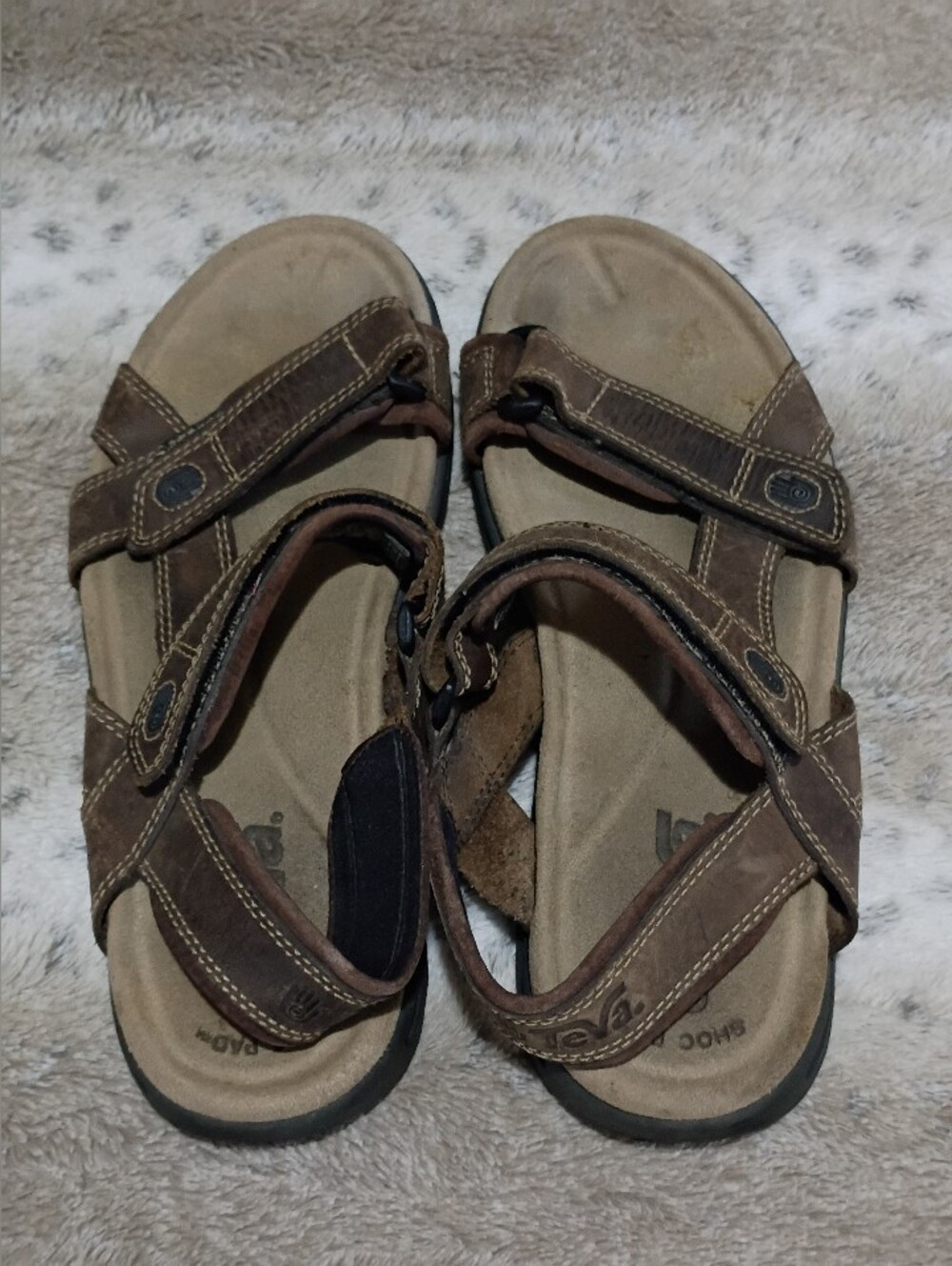 TEVA MEN’S LEATHER SANDALS